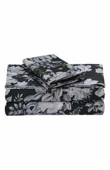 AZORES HOME Vernazza 300 Thread Count Cotton Sateen Sheet Set