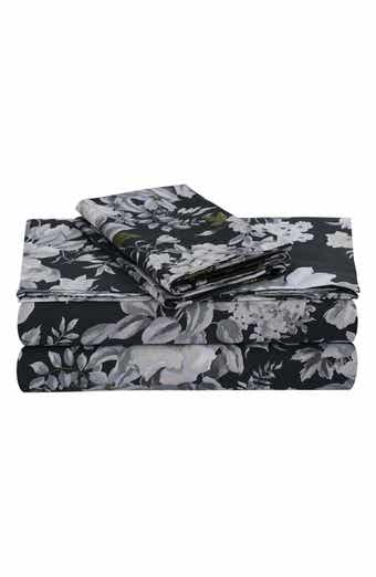 AZORES HOME Vernazza 300 Thread Count Cotton Sateen Sheet Set