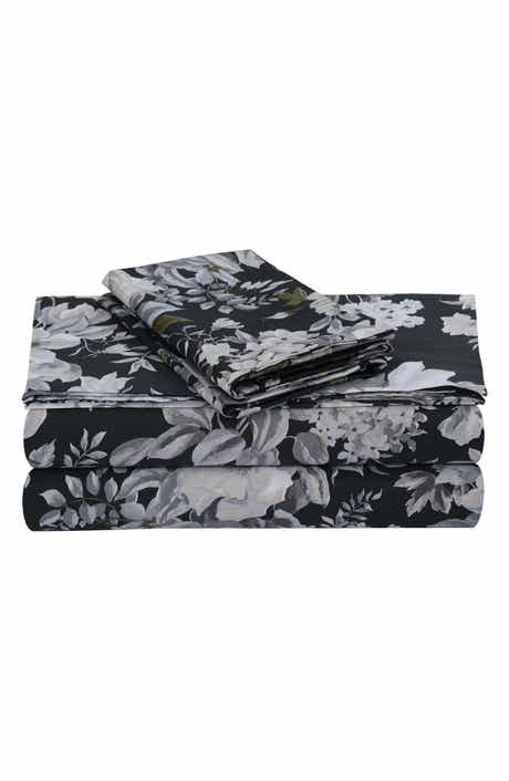 AZORES HOME Vernazza 300 Thread Count Cotton Sateen Sheet Set