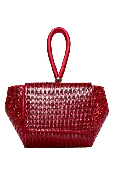 Architectural Rhinestone Evening Bag