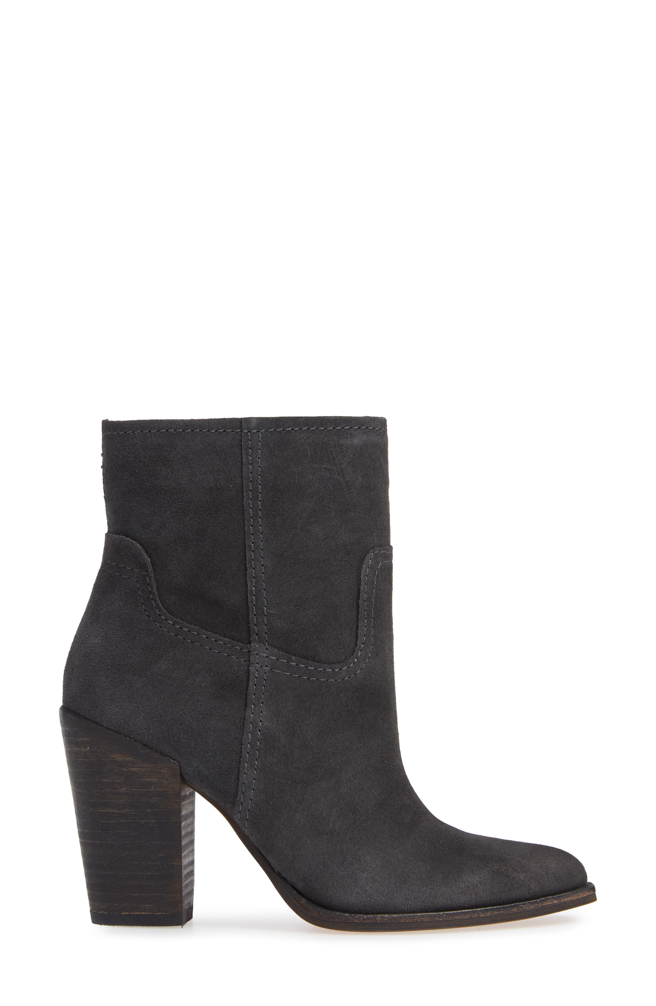 Dolce Vita Kelani Slouchy Western Bootie, Alternate, color, Anthracite