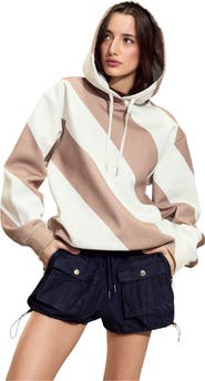 Cynthia Rowley Drew Striped Hoodie