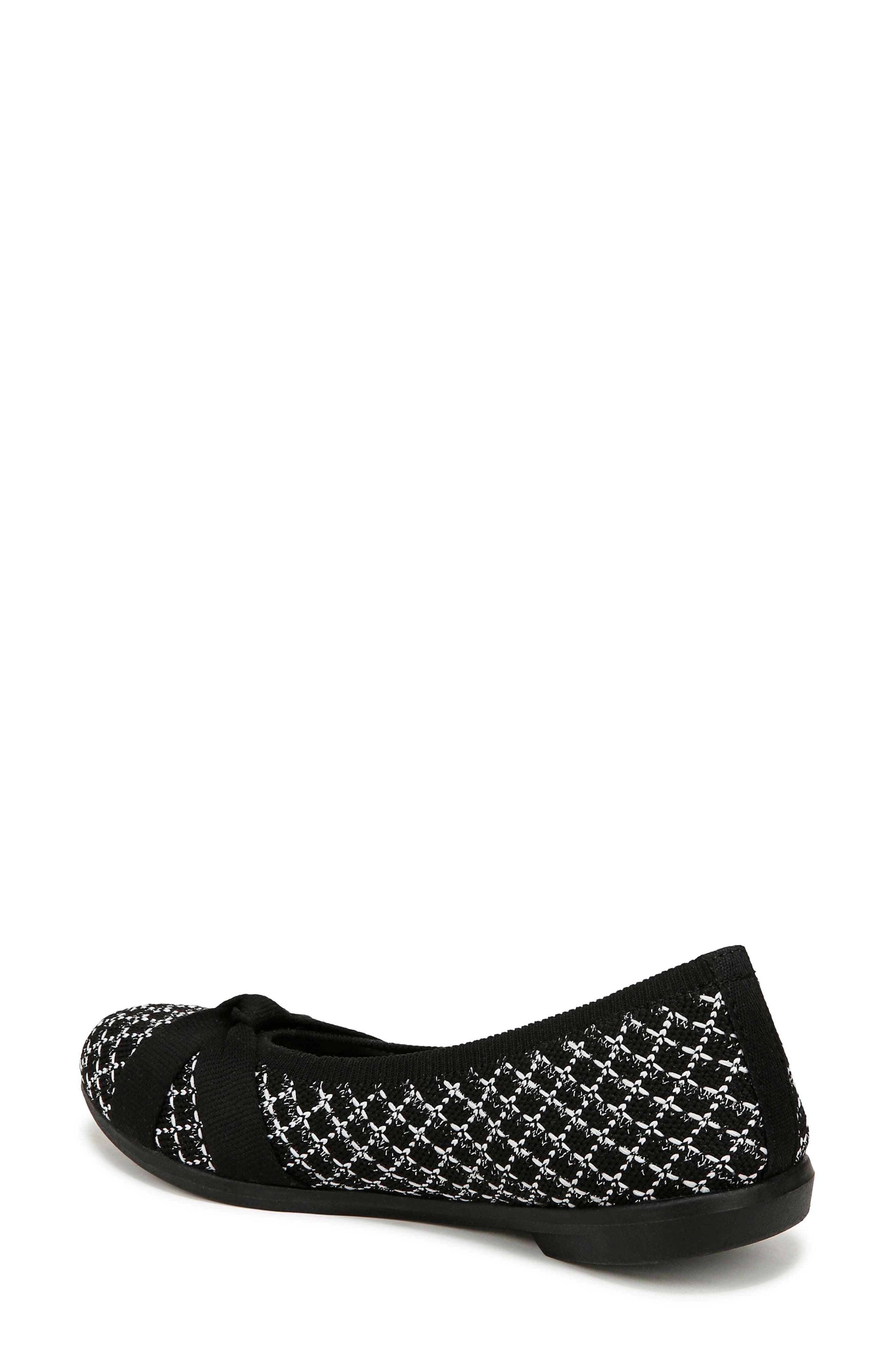 LifeStride Kissed Knit Ballet Flat, Alternate, color, Black/ Black