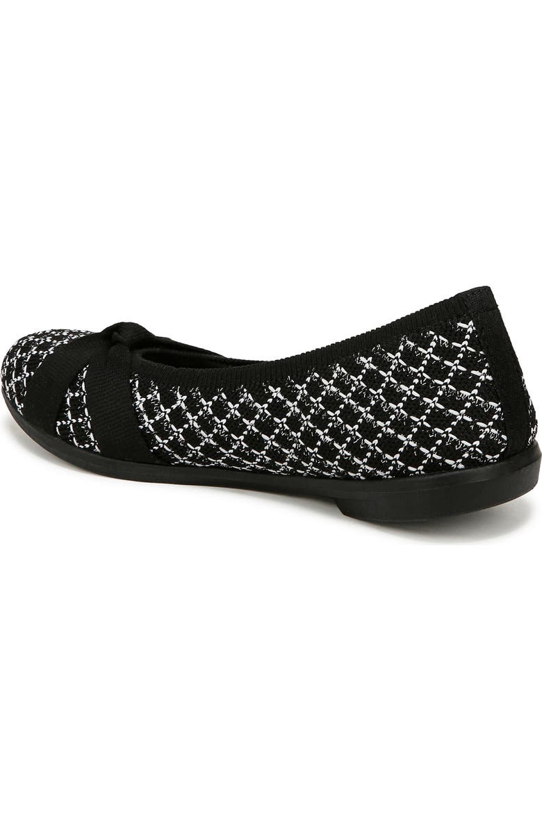 LifeStride Kissed Knit Ballet Flat, Alternate, color, Black/ Black