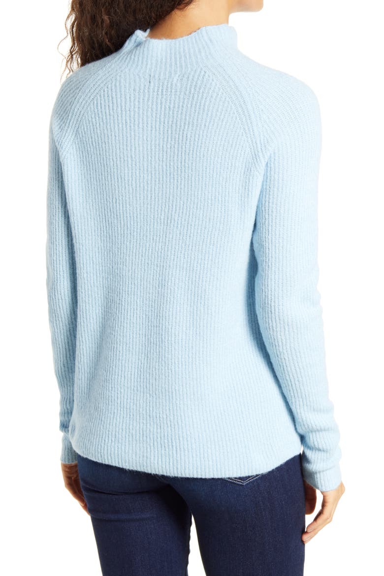 Mock Neck Sweater, Alternate, color, BLUE FALLS