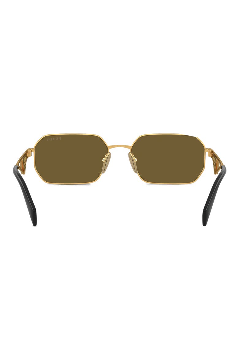 58mm Irregular Sunglasses, Alternate, color, MATTE GOLD