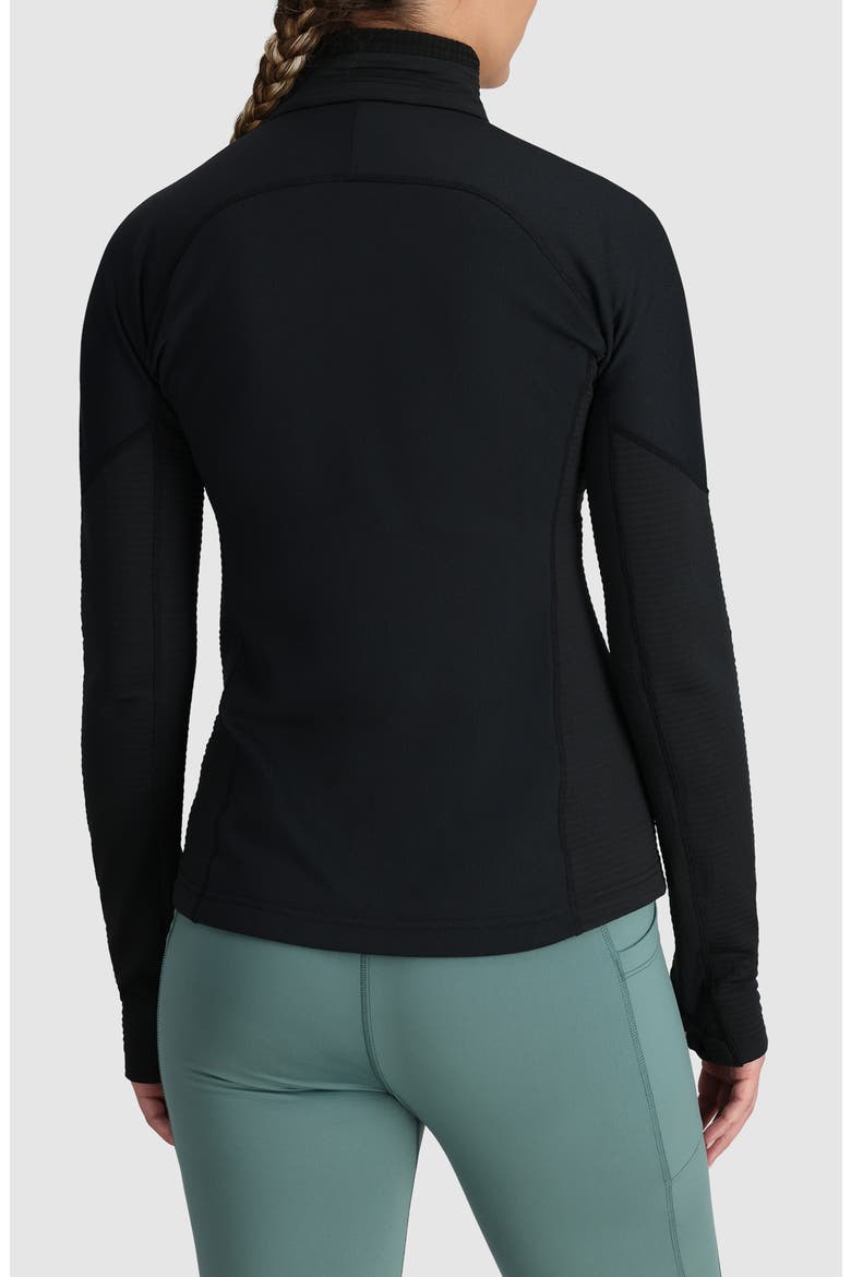 Deviator Fleece Half Zip Pullover, Alternate, color, BLACK