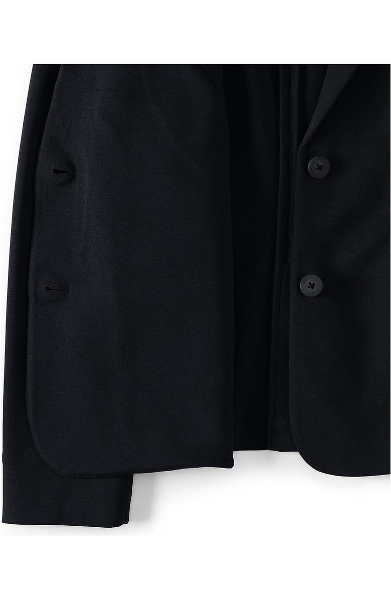 Lands
 End Two Button Ponte Blazer, Alternate, color, Black