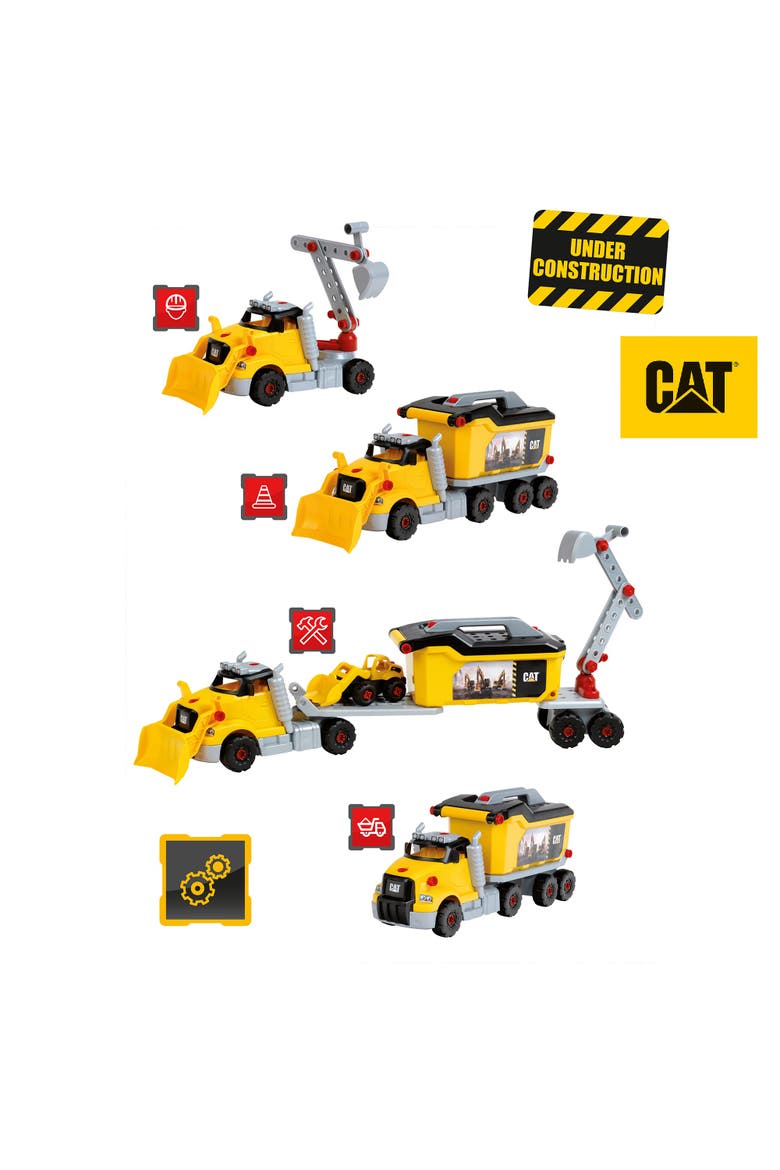 Cat 4In1 Screw Truck Assembly Construction Set, 23 Pieces, Alternate, color, Multicolored