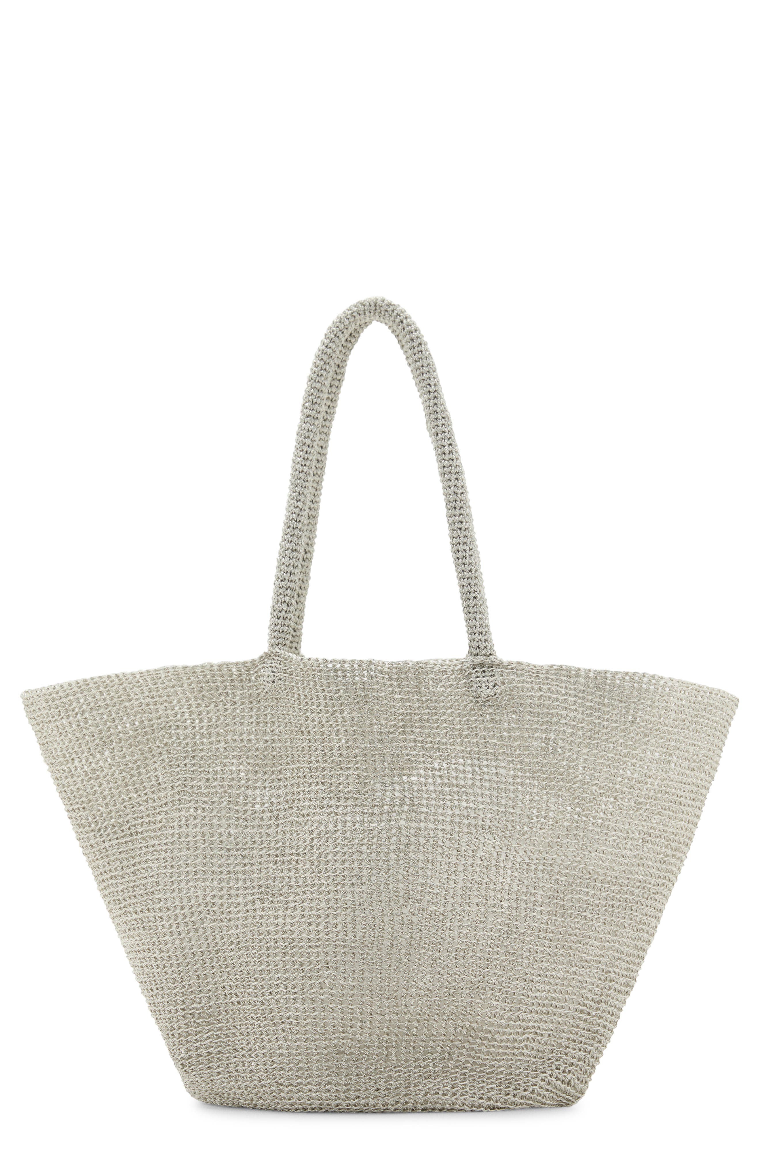 MANGO Woven Shopper Bag, Main, color, 