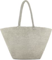 MANGO Woven Shopper Bag