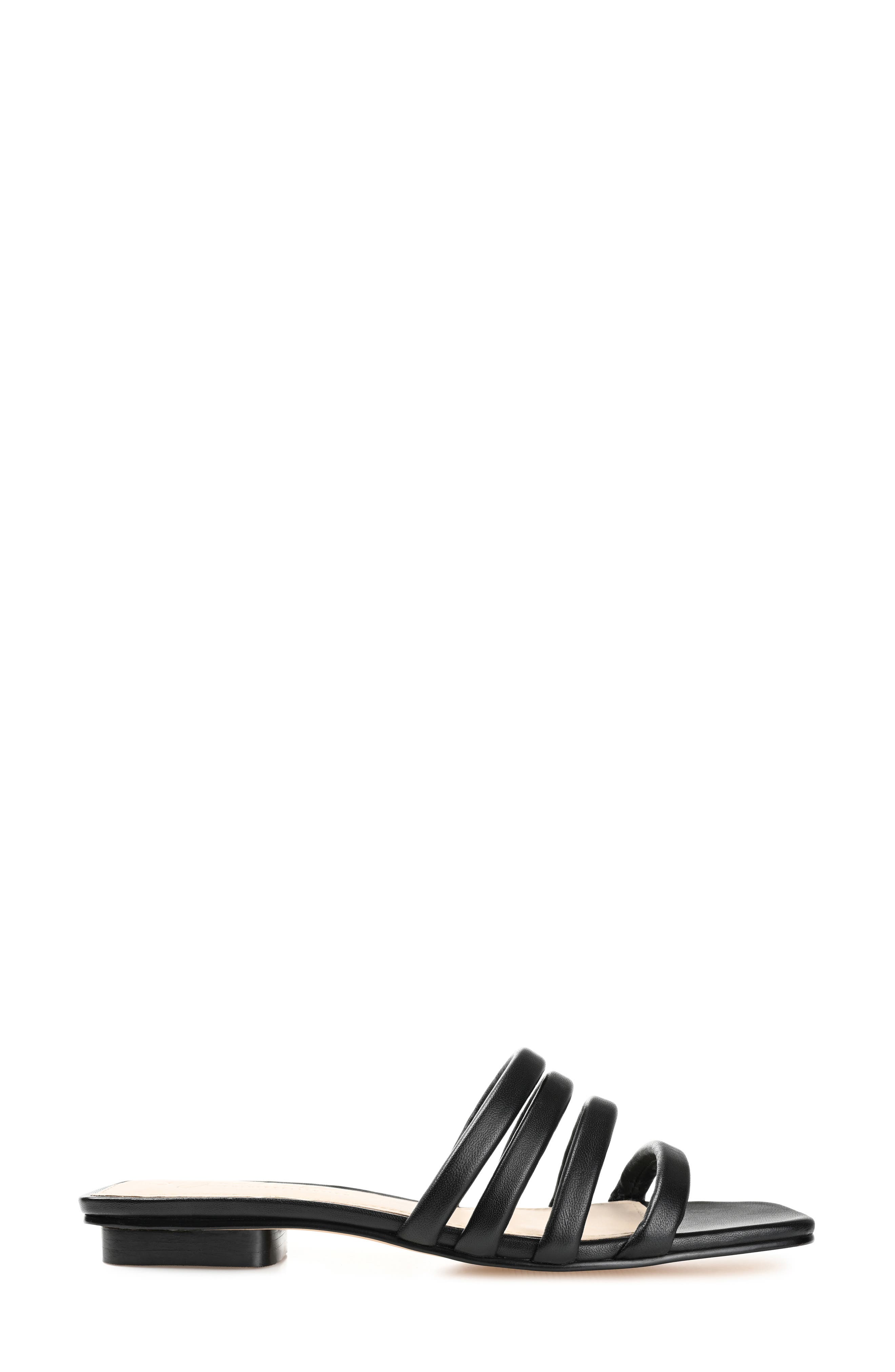 Cenci Strappy Slide Sandal, Alternate, color, BLACK