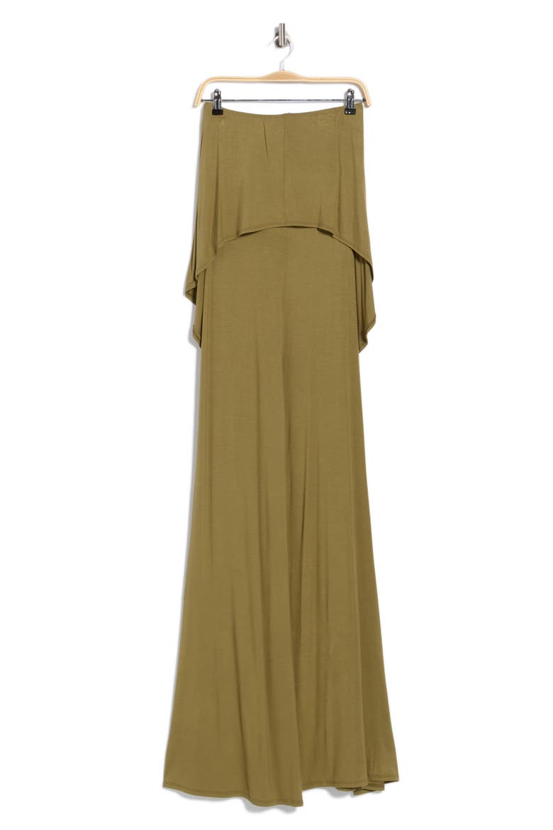 Strapless Popover Jumpsuit, Alternate, color, OLIVE MOSS
