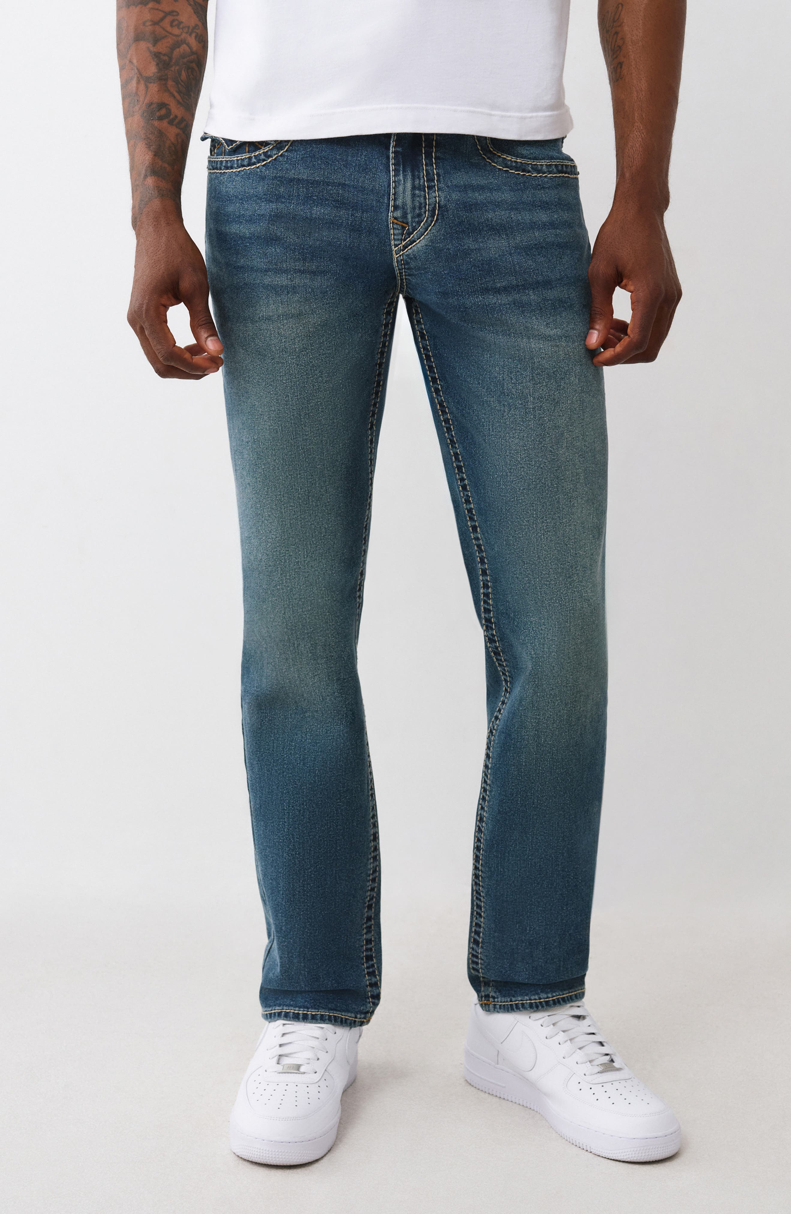 True Religion Geno Big T Flap Pocket Slim Jeans