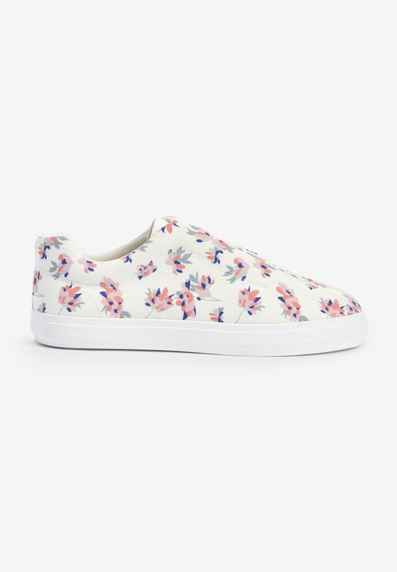 The Bungee Slip On Sneaker, Alternate, color, WHITE FLORAL