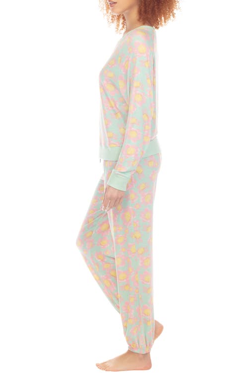 Honeydew Intimates 2pc Star Seeker Brushed Jersey Lounge Set In Kelp Floral
