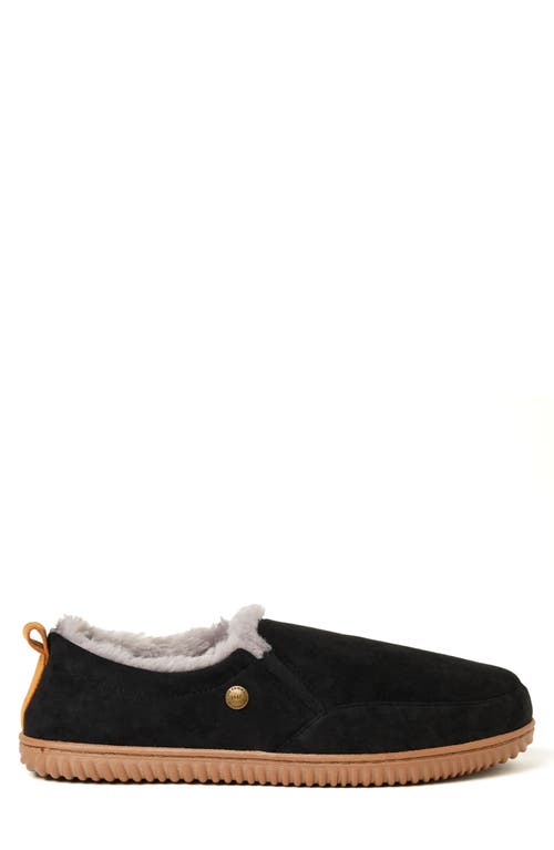 Dearfoams Alpine By Zuri Faux Fur Lined Slipper In Black