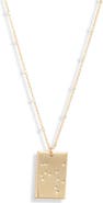 Set & Stones Zodiac Constellation Pendant Necklace