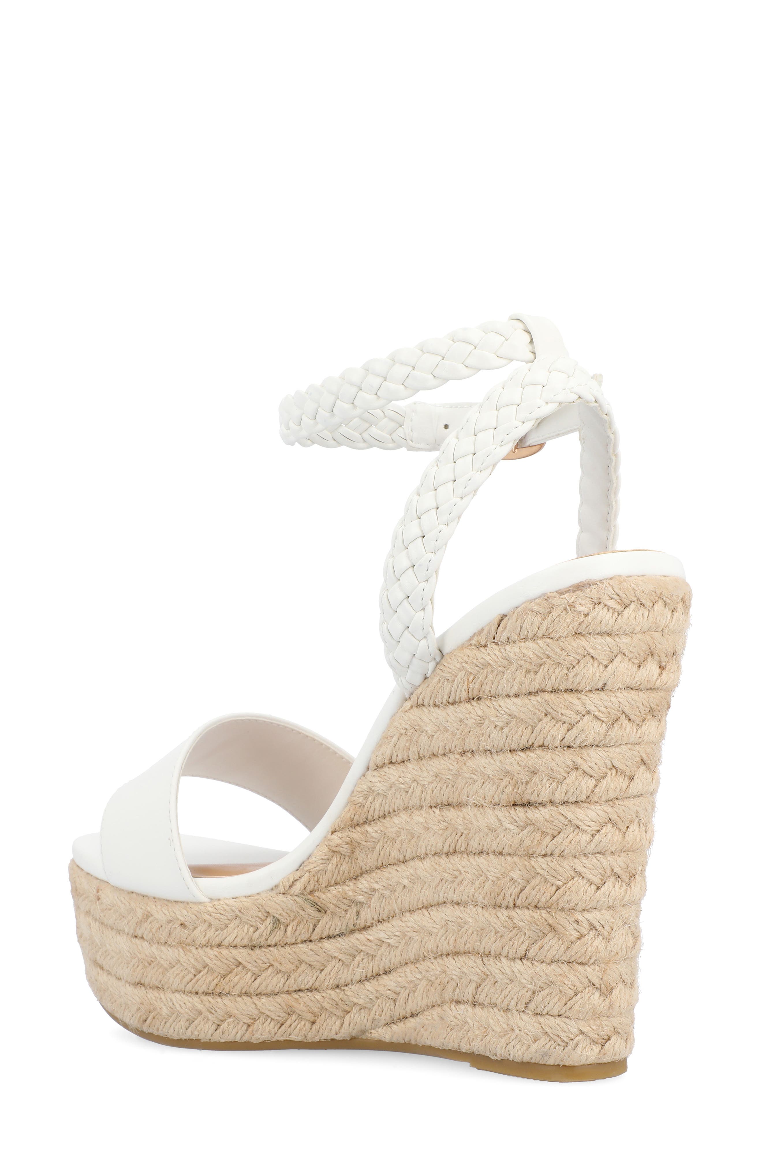 Journee Collection Andiah Sandal, Alternate, color, White