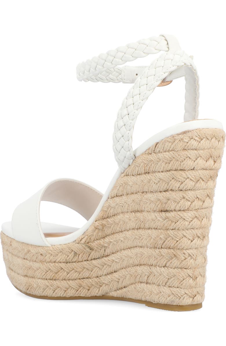 Journee Collection Andiah Sandal, Alternate, color, White