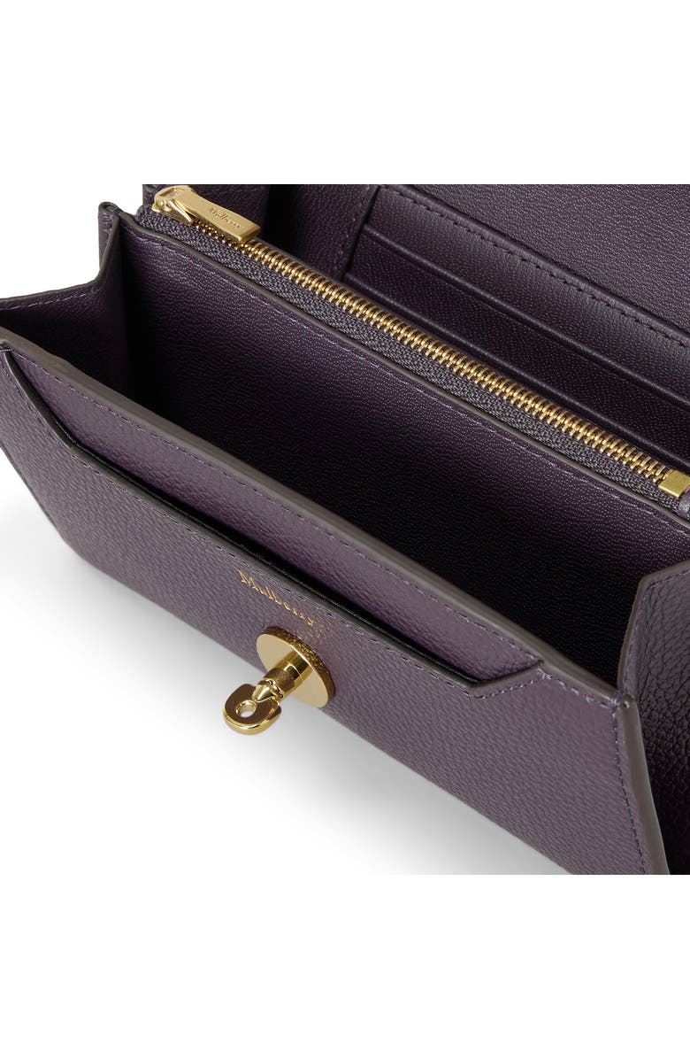 Mulberry Medium Darley Leather Wallet, Alternate, color, Deep Aubergine