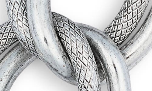 Karine Sultan Textured Link Bracelet In Metallic