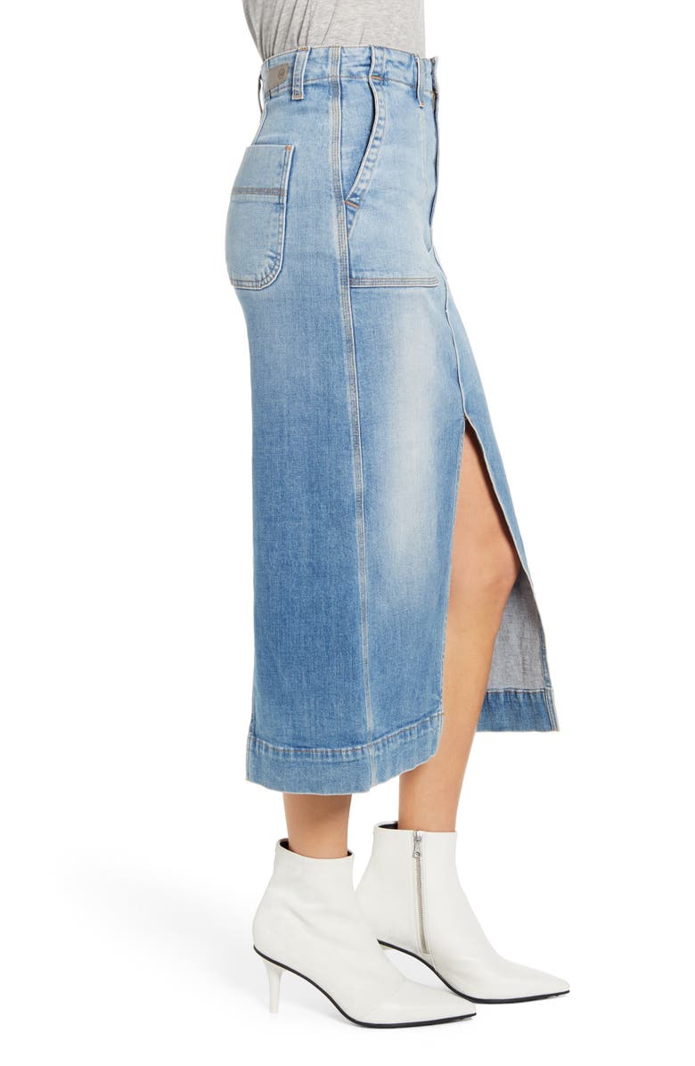 AG The Lana Denim Midi Skirt, Alternate, color, 23 Years Reclai