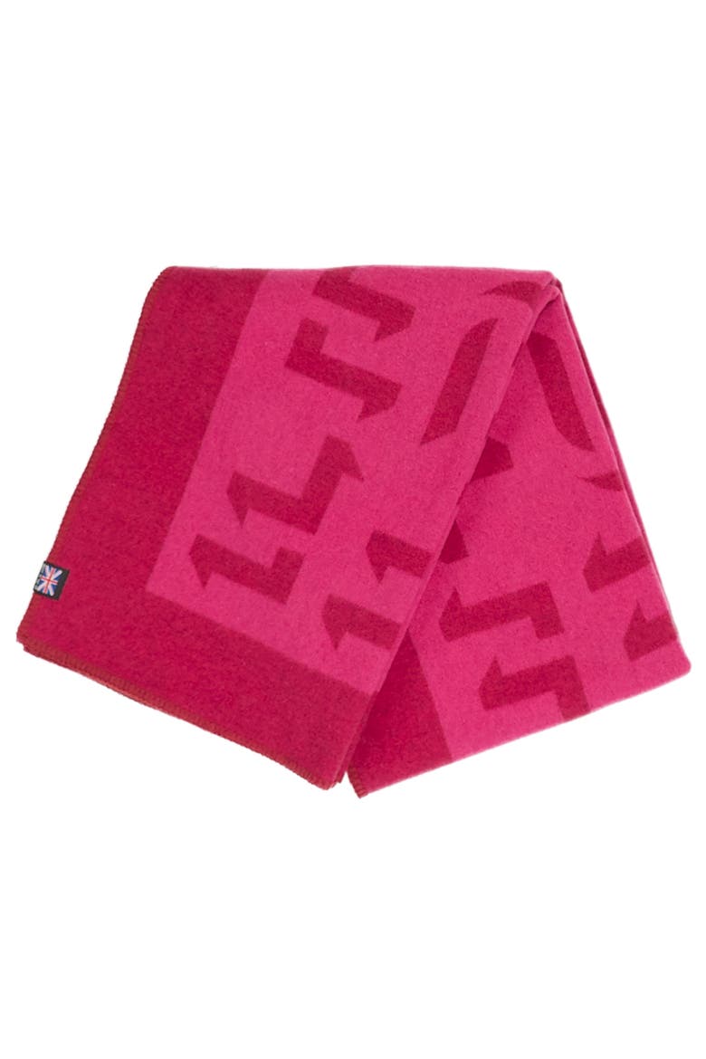 Merino Wool Fleece Throw, Main, color, Pink Expletive
