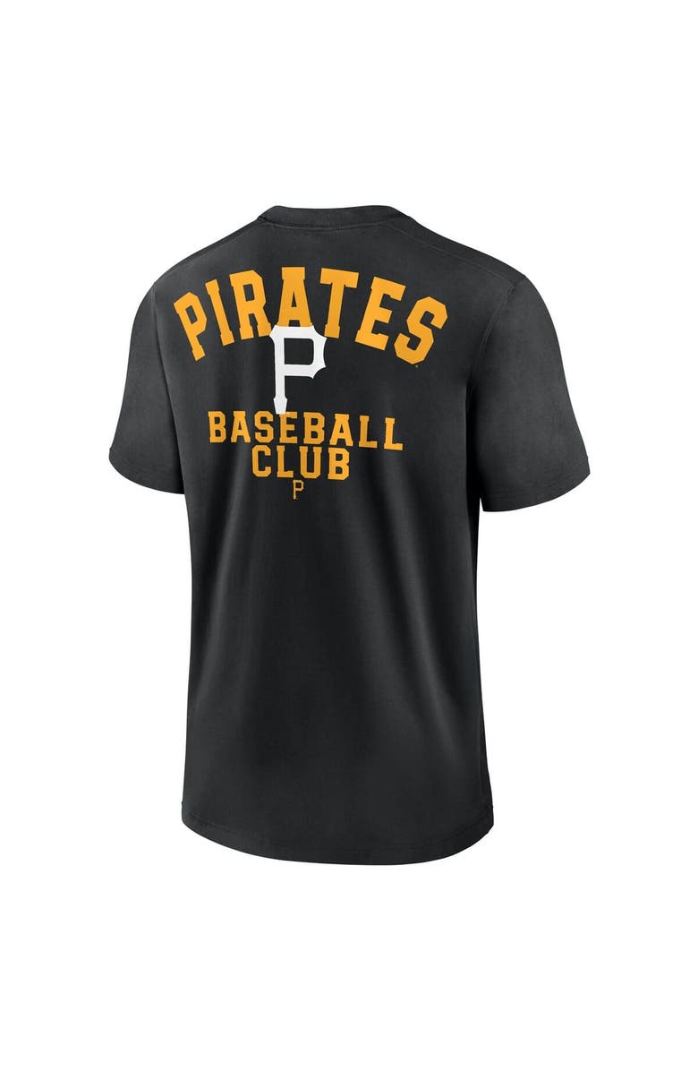 Nike Men's Nike Black Pittsburgh Pirates Cooperstown Collection Rewind Slogan T-Shirt, Alternate, color, Black