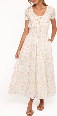 Petal & Pup Katana Floral Puff Sleeve Maxi Dress
