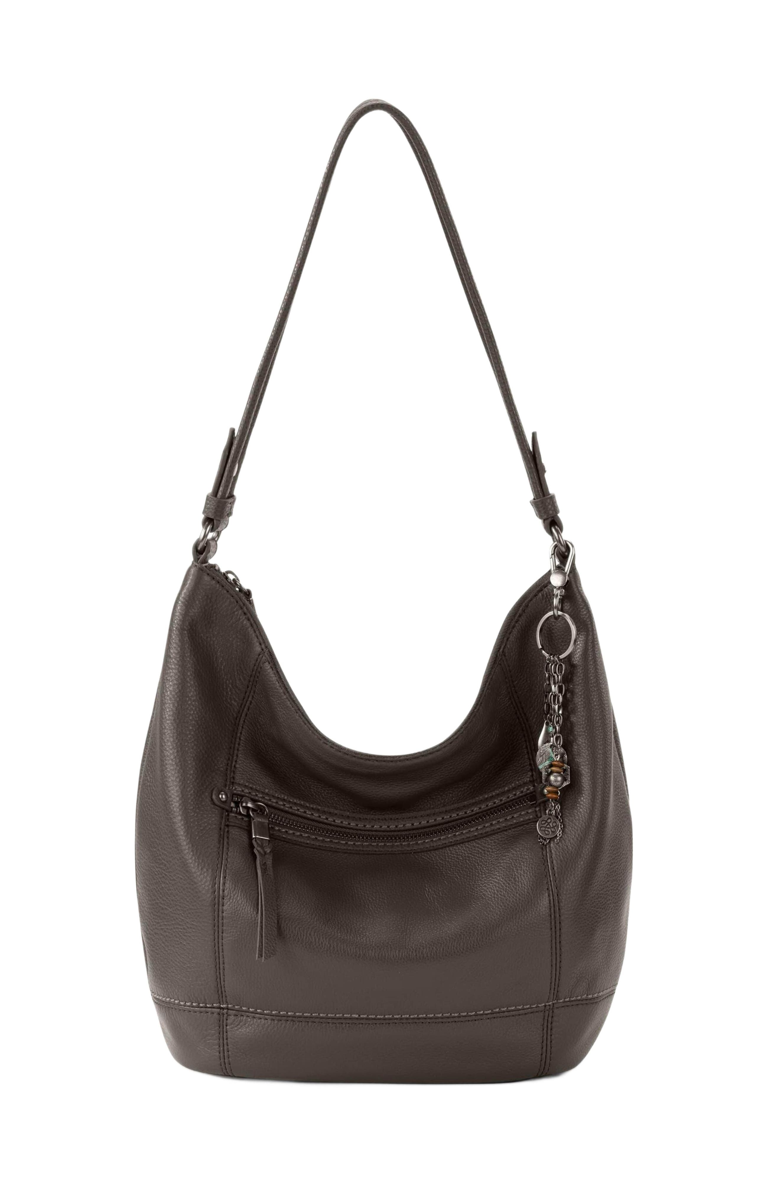 The Sak Sequoia Hobo Leather Bag, Main, color, Slate