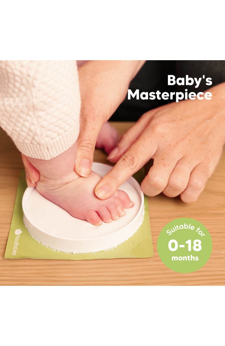 KeaBabies Cherish Ornament Keepsake Kit, Alternate, color, White, Gold Paint