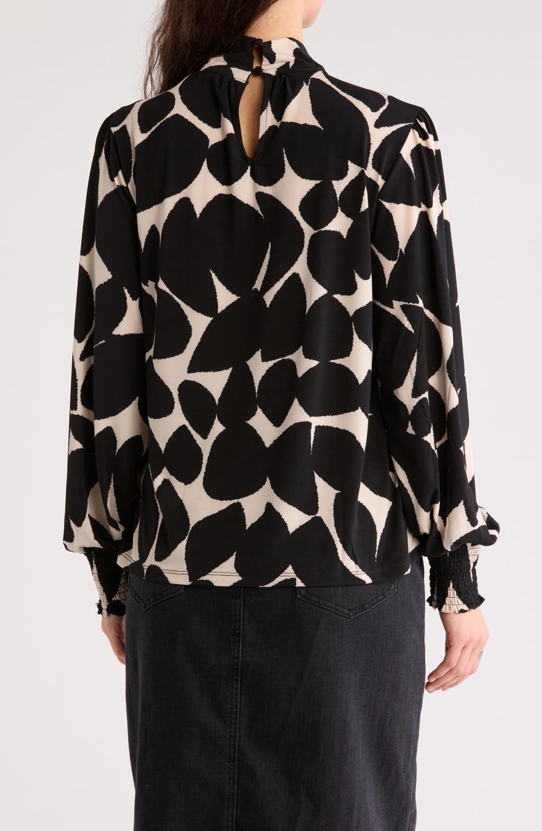 Sanctuary Abstract Print Top, Alternate, color, Shadow Leaves Print