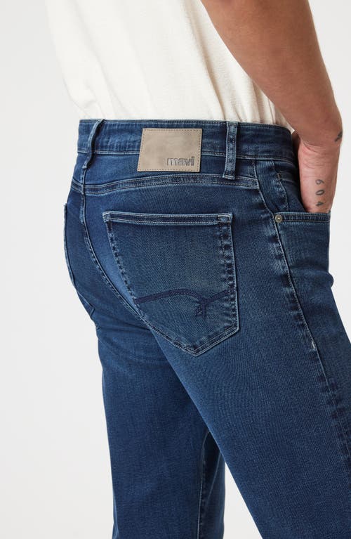 Mavi Jeans Zach Straight Leg Jeans In Deep Used Supermove