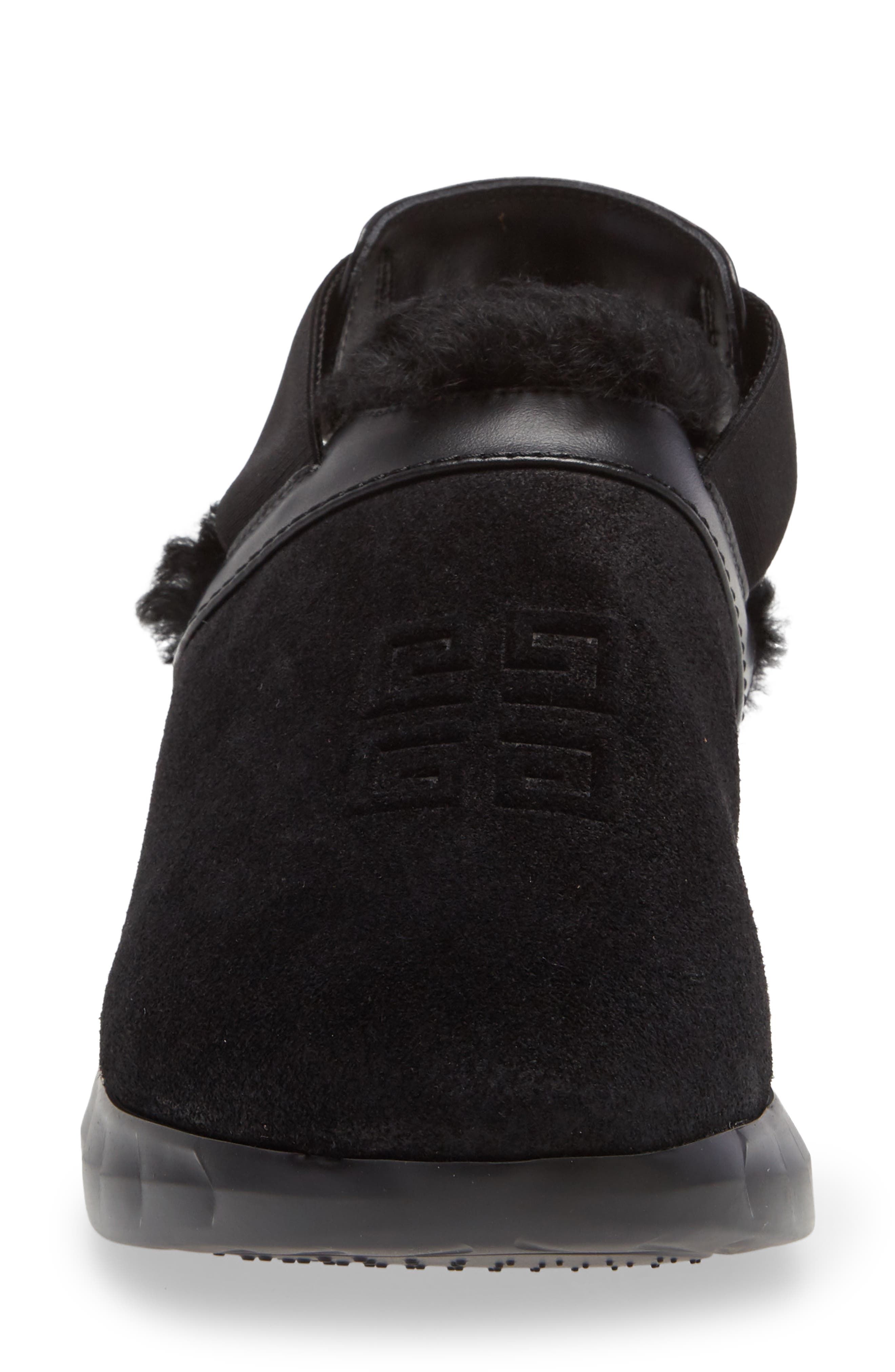 Marshmallow Genuine Shearling Lined Clog, Alternate, color, BLACK