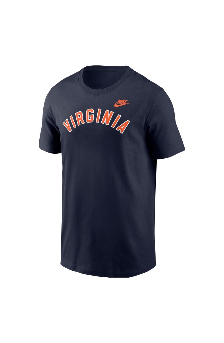 Nike Men's Nike Navy Virginia Cavaliers Vintage Block Wordmark Core T-Shirt, Alternate, color, Navy