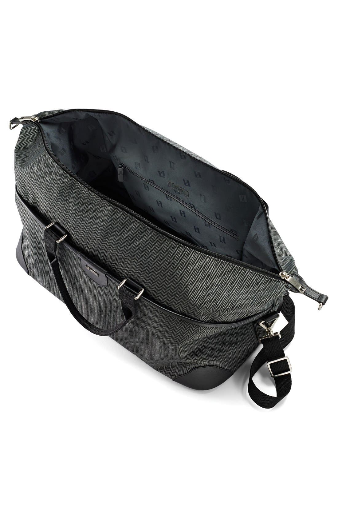 Hartmann 'Luxe' Herringbone Weekend Duffel, Alternate, color, 