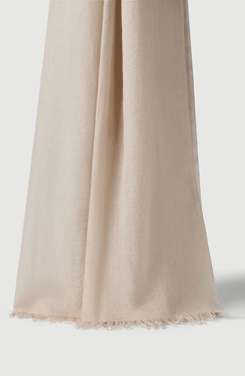 Cashmere and silk scarf