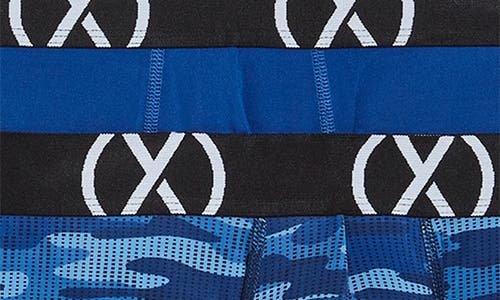 2(x)ist Set Of 6 Sport Boxer Brief In Navy/blue/powder Blue