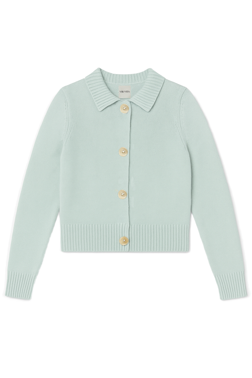 Vir Vita Kaia Cardigan In Green