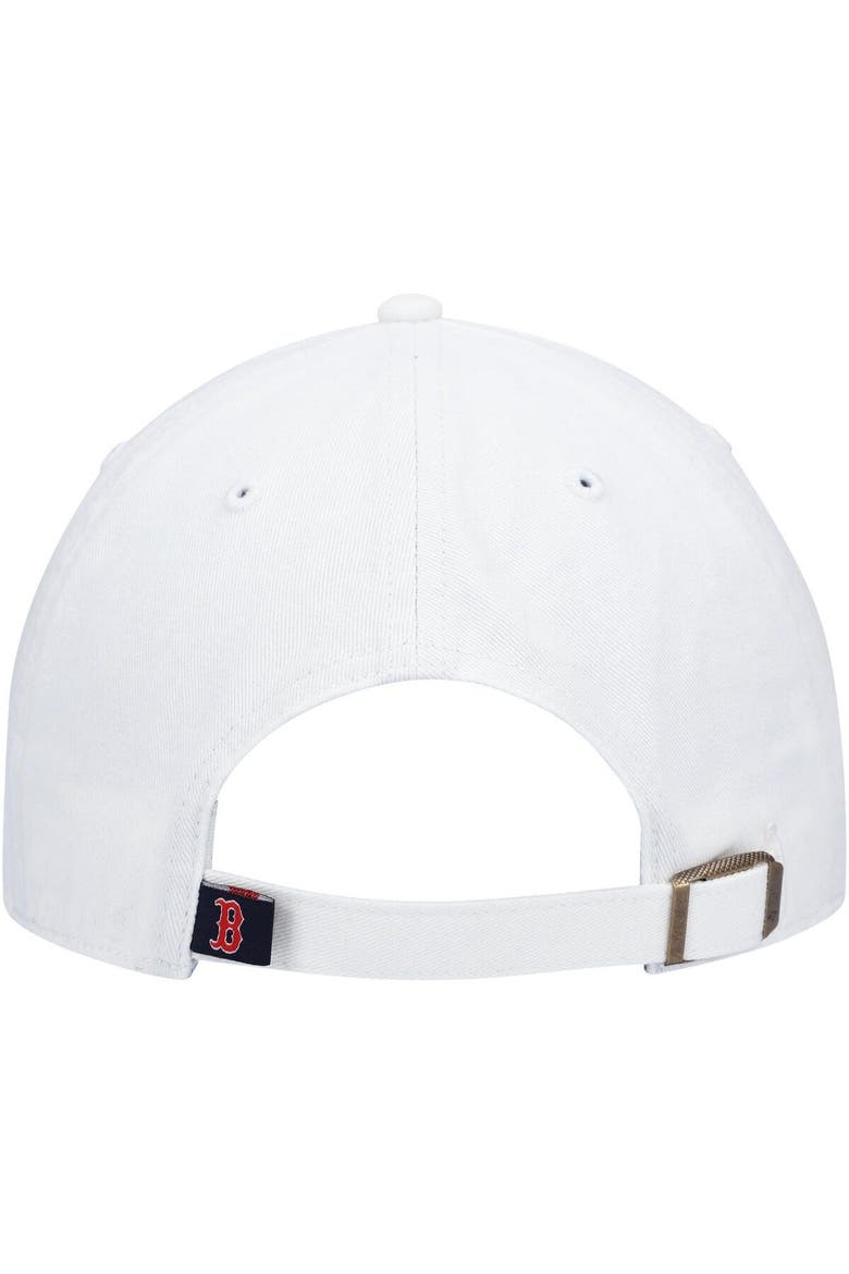 Men's '47 White Boston Red Sox Clean Up Adjustable Hat, Alternate, color, White