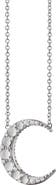 Monica Rich Kosann Mini Crescent Moon Pendant Necklace