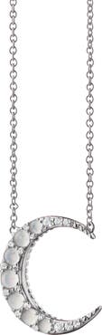 Monica Rich Kosann Mini Crescent Moon Pendant Necklace