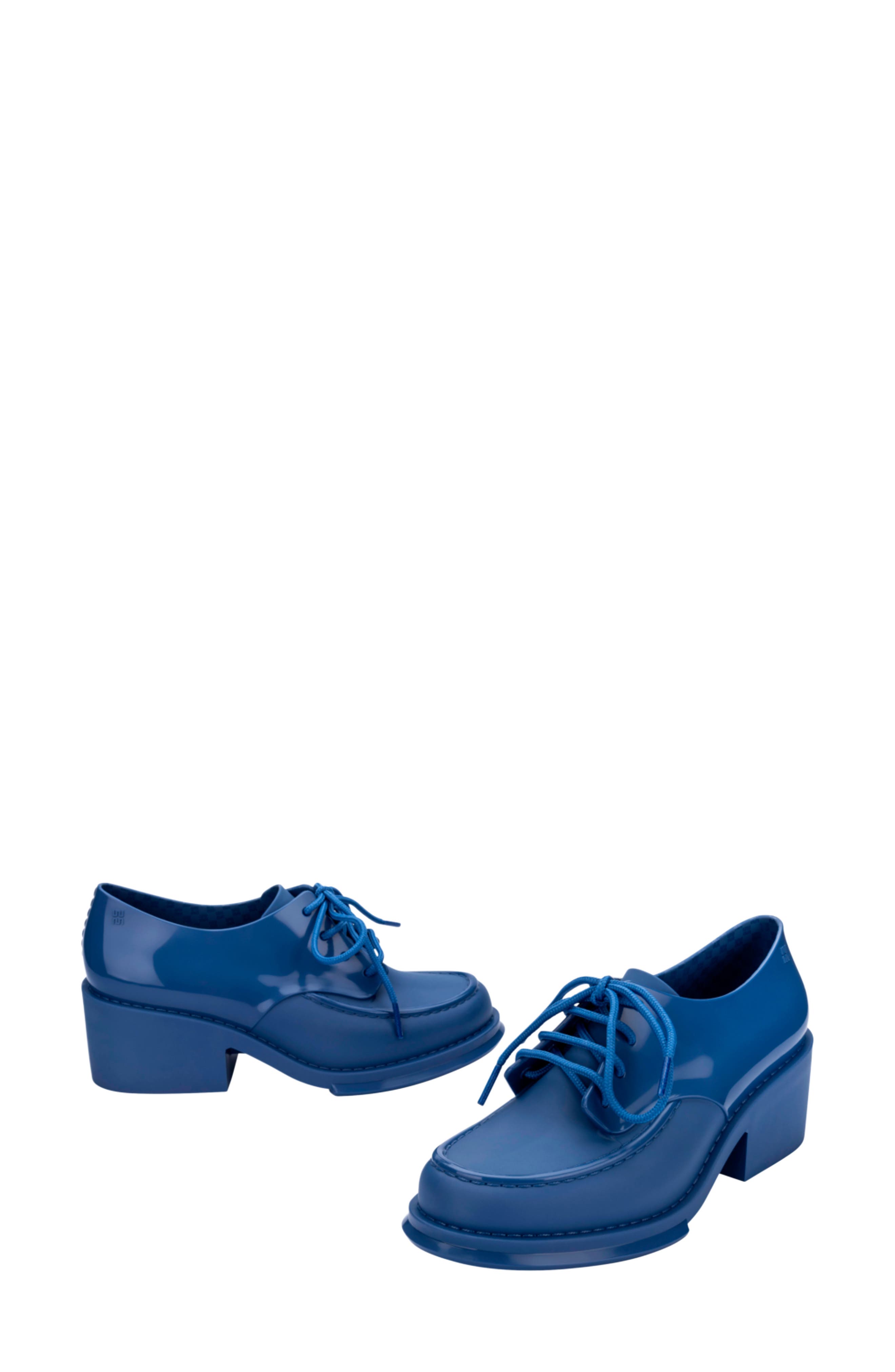 Tailor Block Heel Loafer, Alternate, color, BLUE