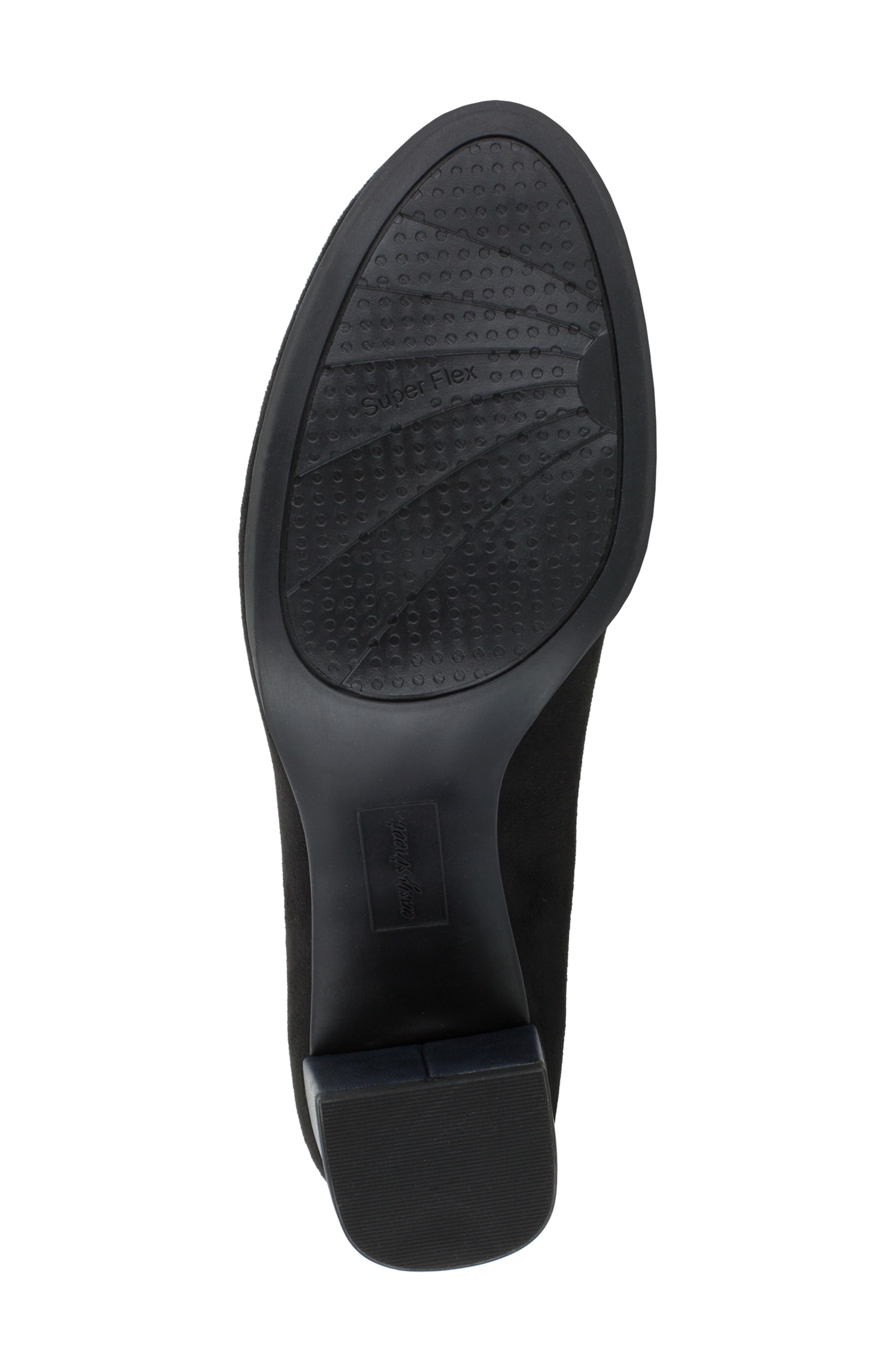 EASY STREET Proper Block Heel Pump - Multiple Widths Available, Alternate, color, Black Super Suede