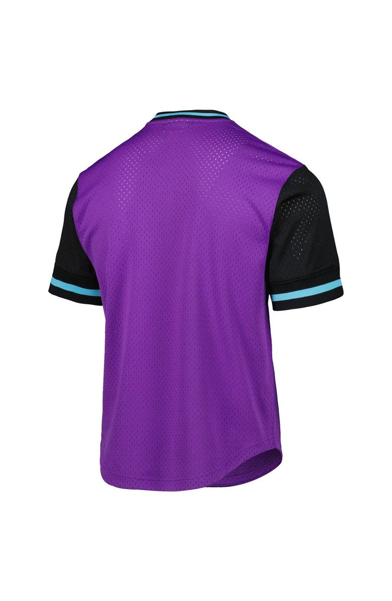 Mitchell & Ness Men's Mitchell & Ness Purple Seattle Sounders FC Mesh V-Neck T-Shirt, Alternate, color, Purple