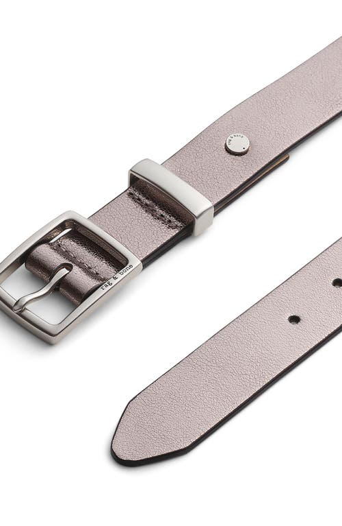 Rag & Bone X Boyfriend Leather Belt In Pink