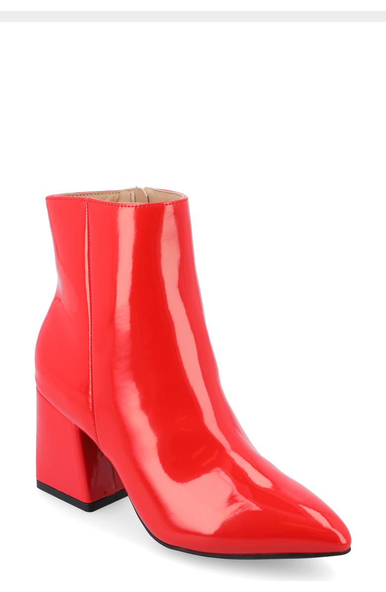Journee Collection Sorren Boot, Main, color, Patent/ Red