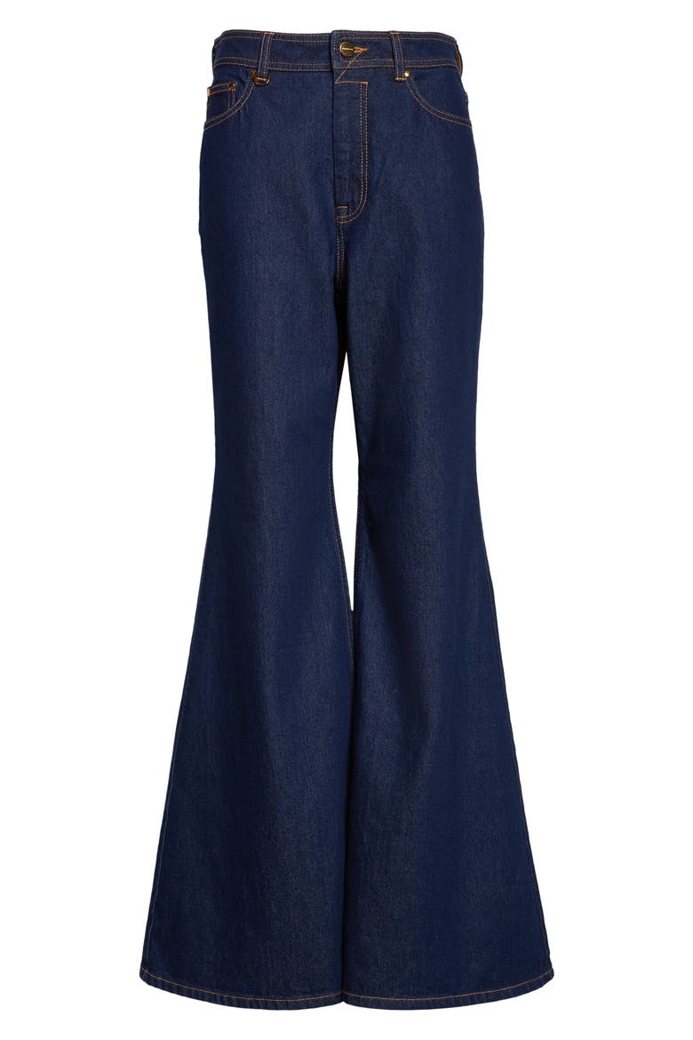 Kindred Spirit Flare Jeans, Alternate, color, HARBOUR BLUE