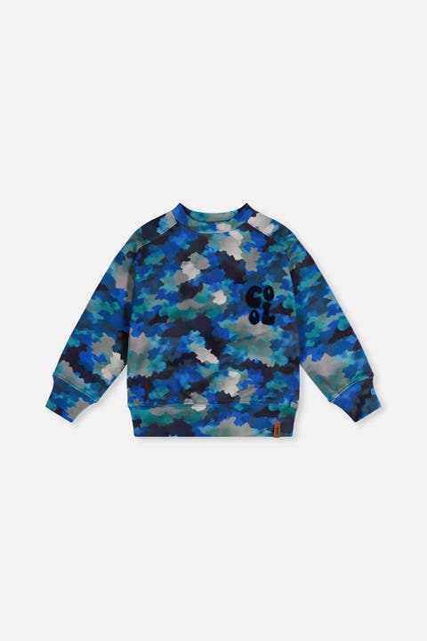Camouflage Cool Graphic Fleece Sweatshirt